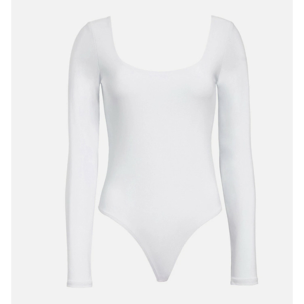 Leith Long Sleeve Double Scoop Bodysuit